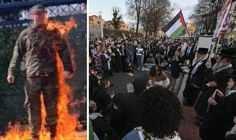 Kendini yakan ABD askeri anıldı: ‘İsrail’e koşulsuz destek son bulsun’