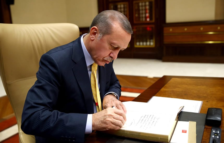 Erdoğan imzaladı. Cumhurbaşkanı kararları Resmi Gazete’de