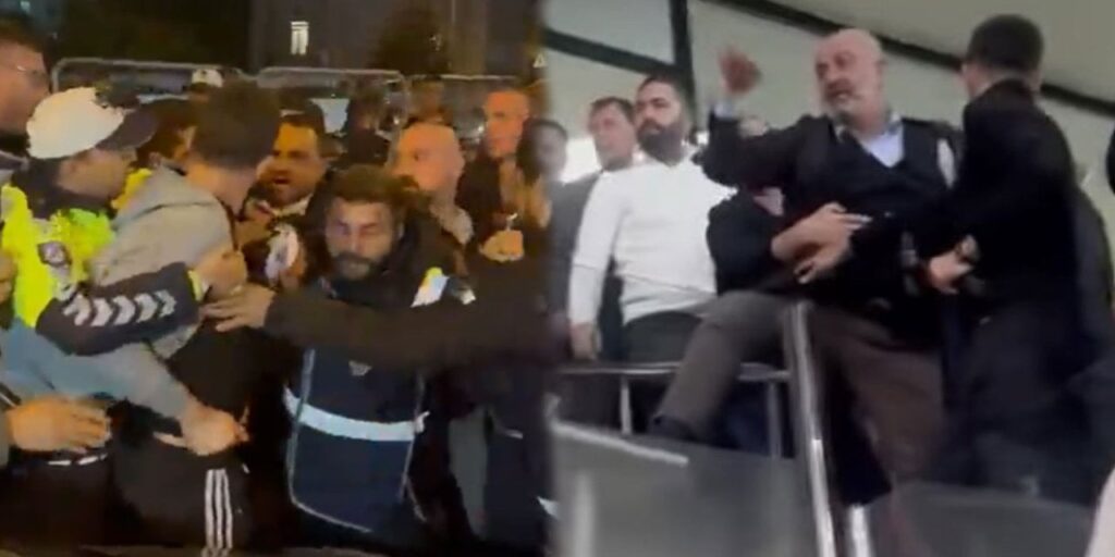 Kayseri’de maç bitti ortalık karıştı. Başkan Ali Çamlı’yı zor tuttular