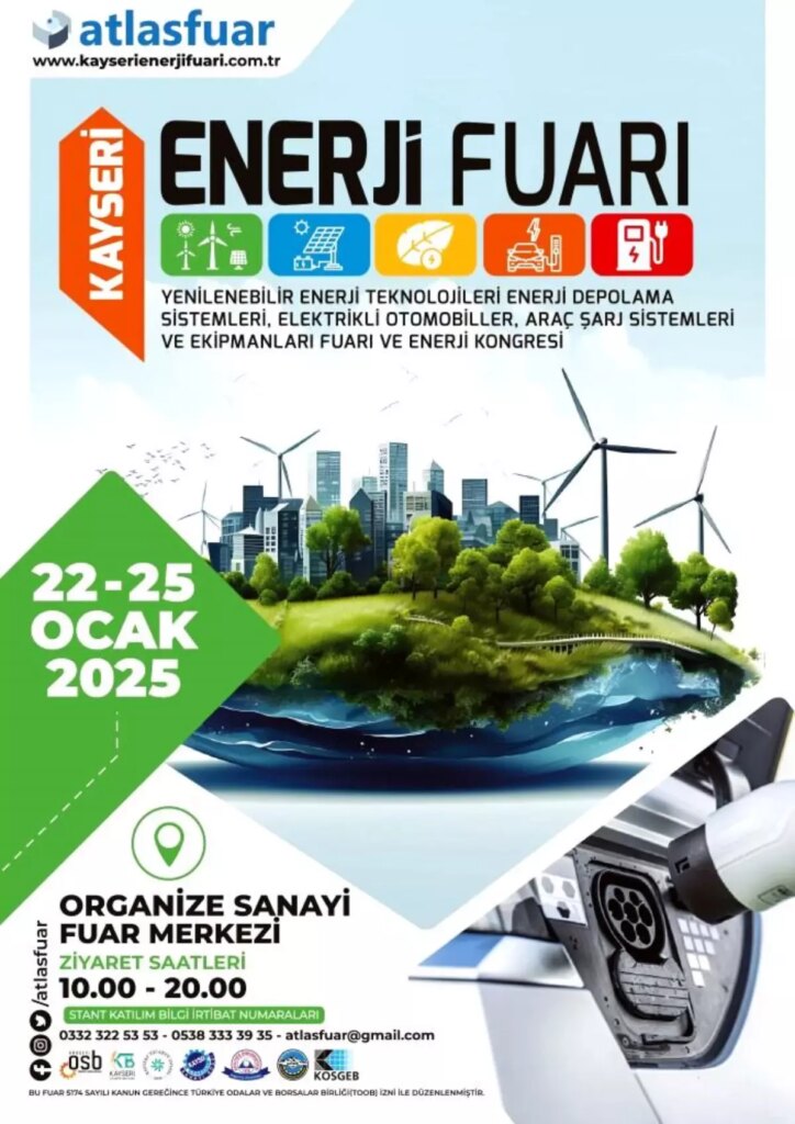 Kayseri’de Uluslararası Enerji Fuarı ve Kongresi Düzenleniyor