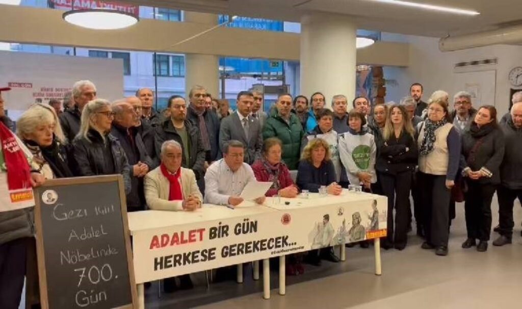 TMMOB, 700 gündür cezaevinde olan arkadaşları için özgürlük istedi:‘Gezi Direnişi geleceğimiz’