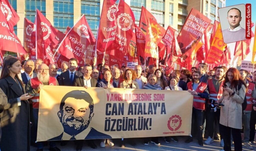 Adliye önünde Can Atalay eylemi: Vekilliğinin birinci yılında Atalay’a özgürlük