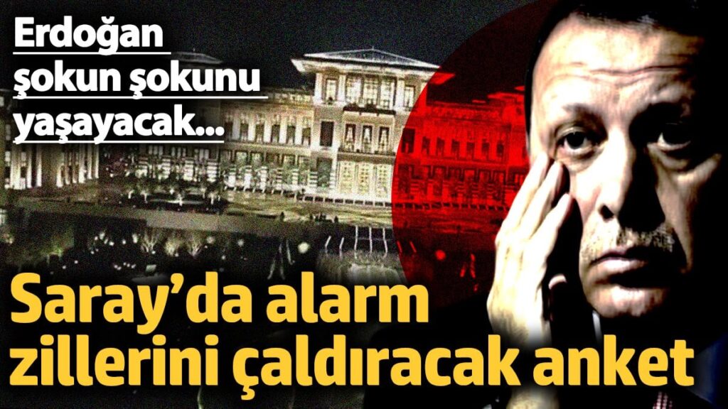 Erdoğan şokun şokunu yaşayacak! Saray’da alarm zillerini çaldıracak anket