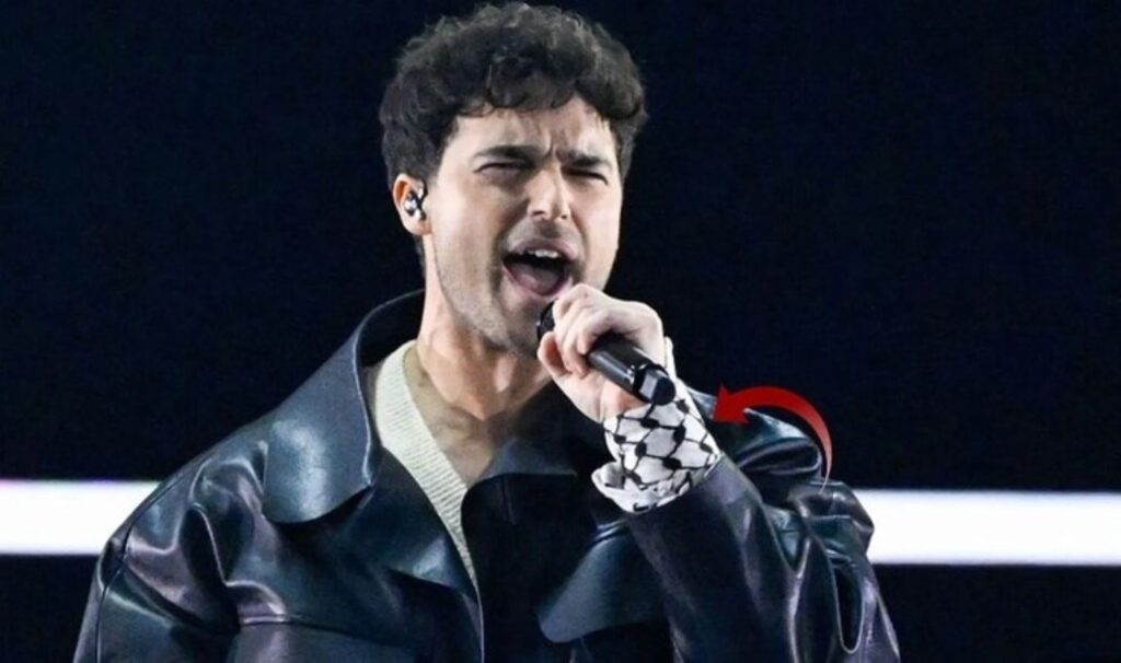 Filistin asıllı İsveçli şarkıcıdan Eurovision’da ‘kefiye’ ile Filistin mesajı