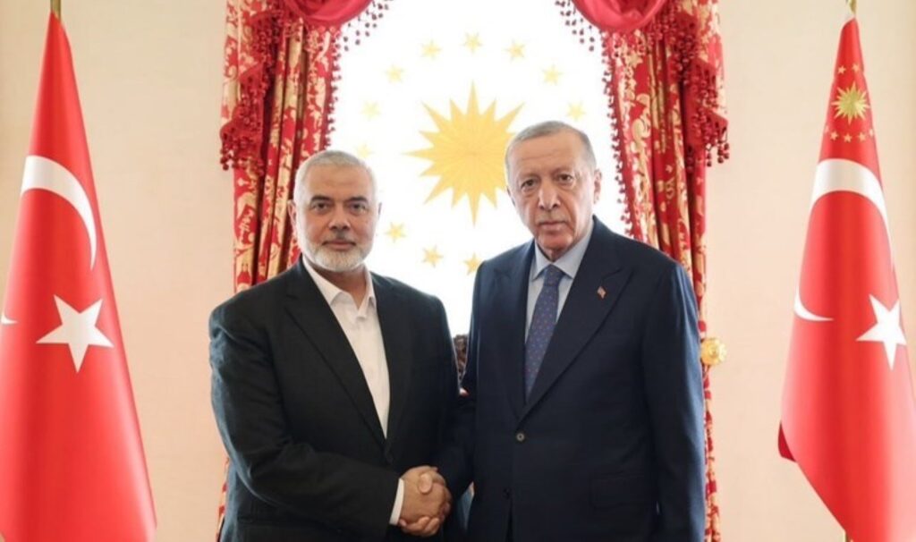 İsrail’den Erdoğan-Haniye fotoğrafına sert tepki: Utanmalısın