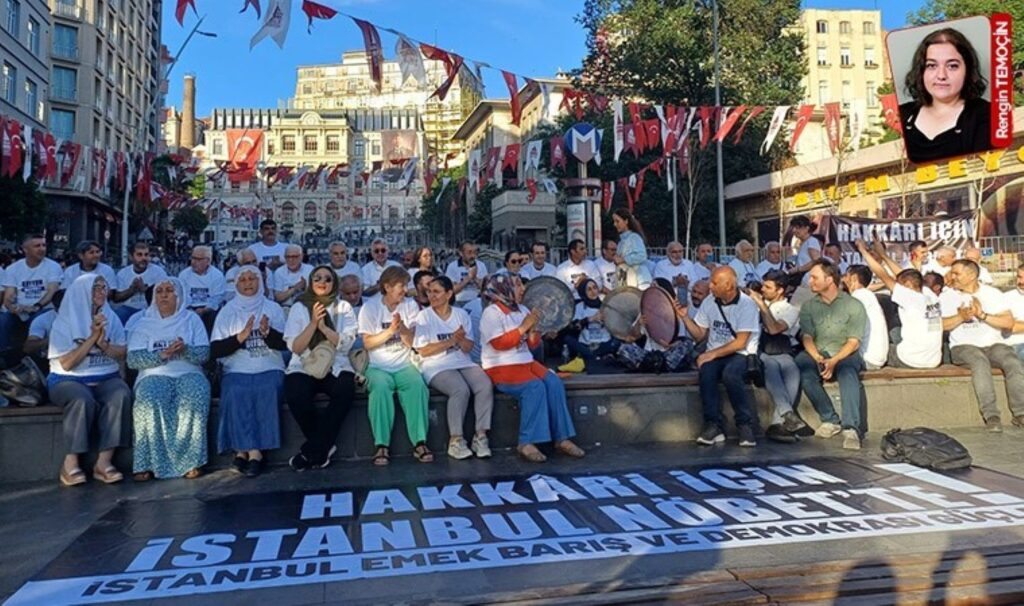 Adalet nöbeti yapıldı! Hakkari Belediyesi’ne kayyum atanması İstanbul’da protesto edildi: ‘Belediyeleri geri alana kadar mücadele edeceğiz’