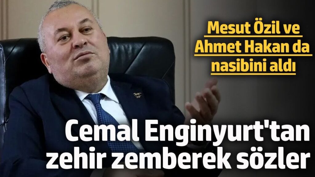 Cemal Enginyur’tan zehir zemberek sözler! Mesut Özil ve Ahmet Hakan da nasibini aldı