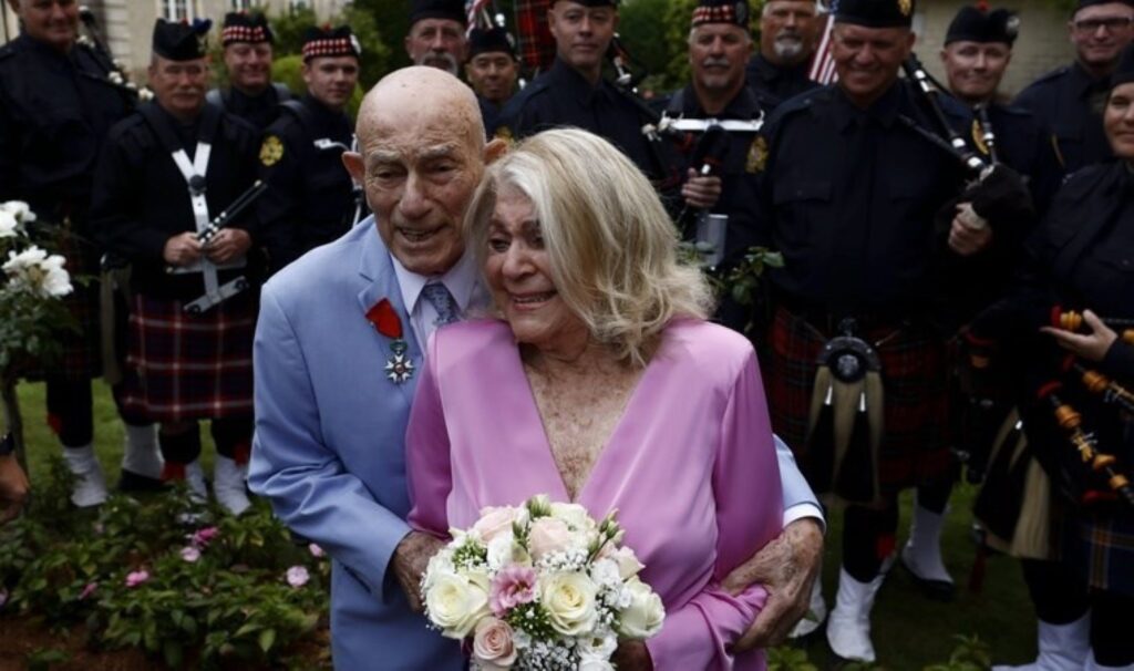 İkinci Dünya Savaşı gazisi, 96 yaşındaki kadınla evlendi
