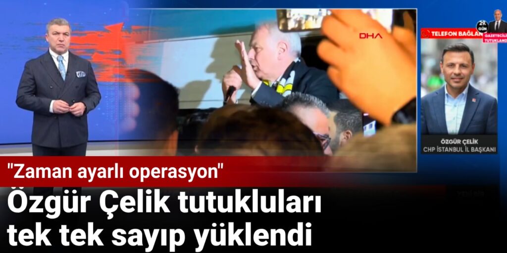 Özgür Çelik tutukluları tek tek sayıp yüklendi: Zaman ayarlı operasyon