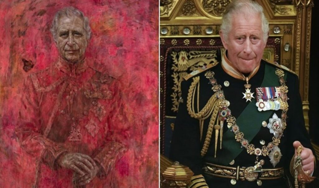 Ressam açıkladı: Kral Charles’ın portresi neden kırmızı?