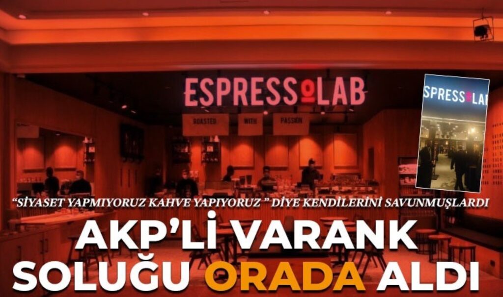 AKP’li Mustafa Varank ve diğer vekiller, CHP’nin boykot ettiği Espressolab’ı ziyaret etti