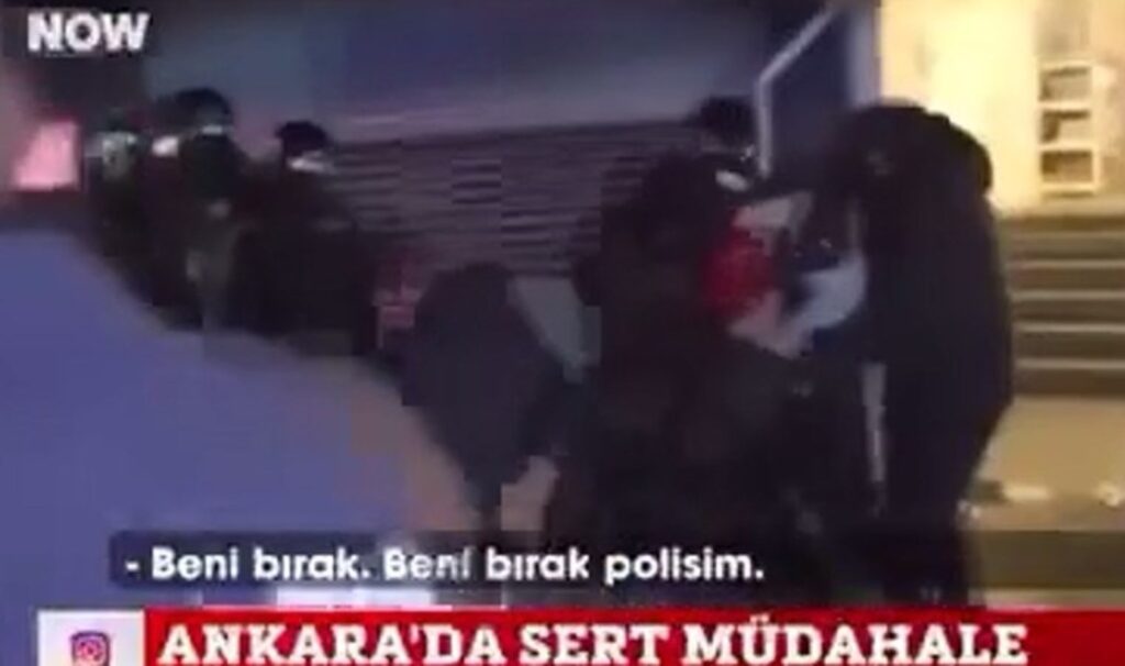 Ankara’da ‘ilginç’ anlar… Polis, sivil polise de ‘müdahale’ etti!