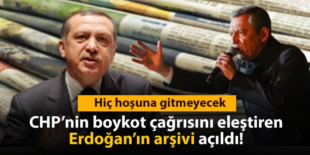 CHP’nin boykot çağrısını eleştiren Erdoğan’ın arşivi açıldı! Hiç hoşuna gitmeyecek
