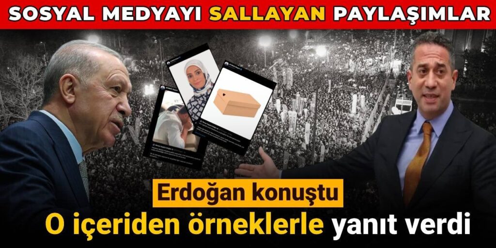 Erdoğan konuştu o içeriden örneklerle yanıt verdi: Sosyal medyayı sallayan paylaşımlar