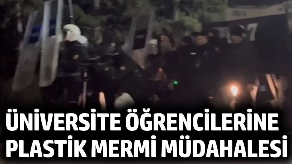 İmamoğlu için toplanan üniversite öğrencilerine plastik mermi müdahalesi!