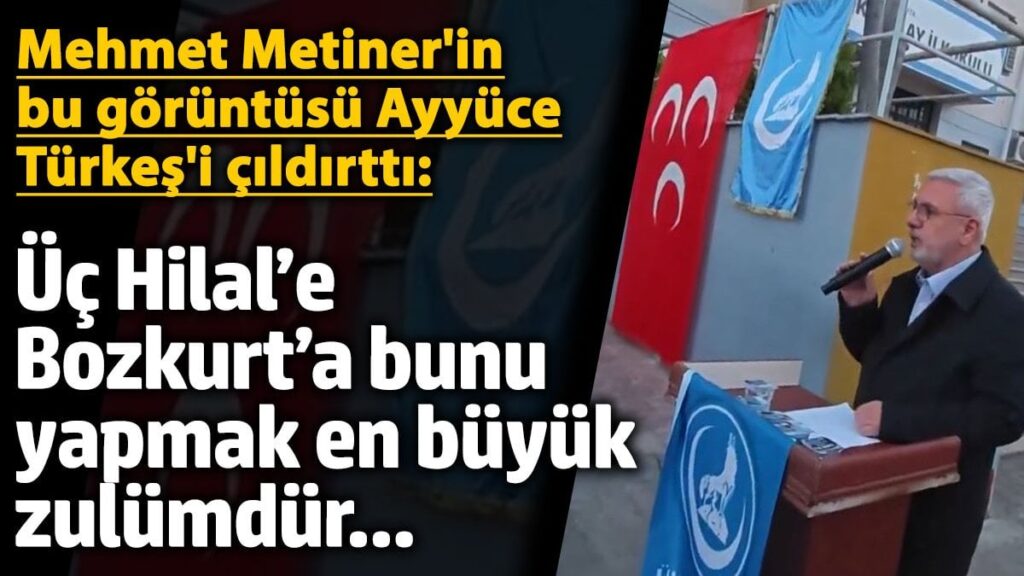 Mehmet Metiner’in bu görüntüsü Ayyüce Türkeş’i çıldırttı: Üç Hilal’e Bozkurt’a bunu yapmak en büyük zulümdür…