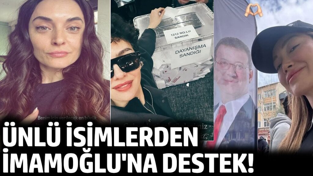 Ünlü isimlerden İmamoğlu’na destek!