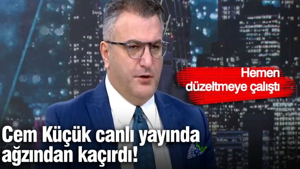 Cem Küçük canlı yayında ağzından kaçırdı! Hemen düzeltmeye çalıştı