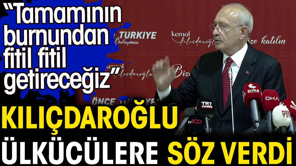 Kılıçdaroğlu Ülkücülere söz verdi. Tamamının burnundan fitil fitil getireceğiz