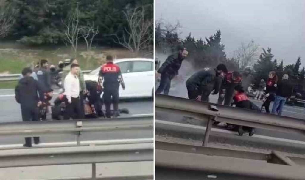 Küçükçekmece’de zincirleme kaza: 4 polis yaralandı!