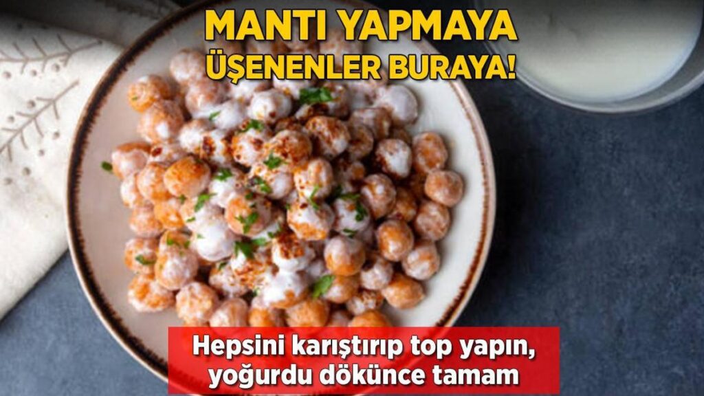 Mantı hamuru açmaya üşenenler buraya! Kayseri usulünü aratmıyor, çok pratik