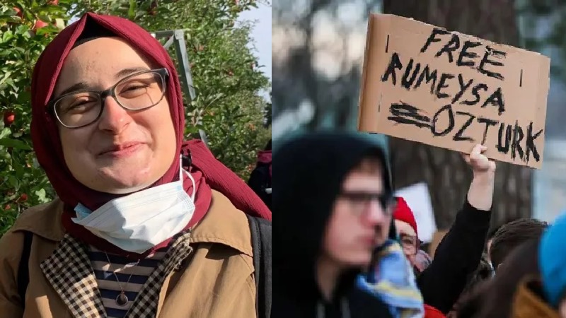 NYT: ABD’de “Filistin eylemlerine katılma” gerekçesi ile gözaltına alınan doktora öğrencisi Rümeysa Öztürk, kötü koşullarda tutuluyor