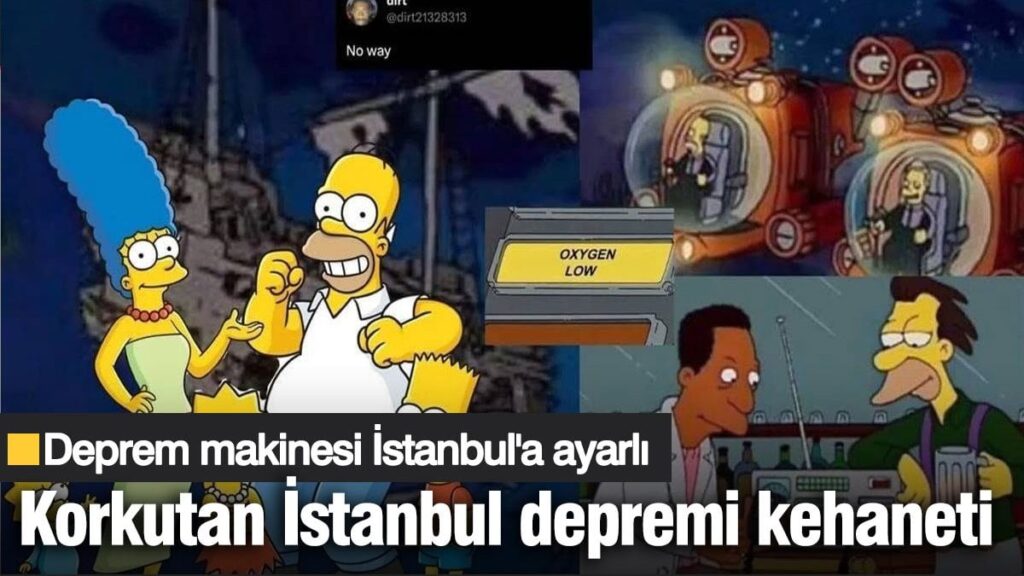 Simpsonlar’dan İstanbul depremi kehaneti! Deprem makinesi İstanbul için ayarlanmış