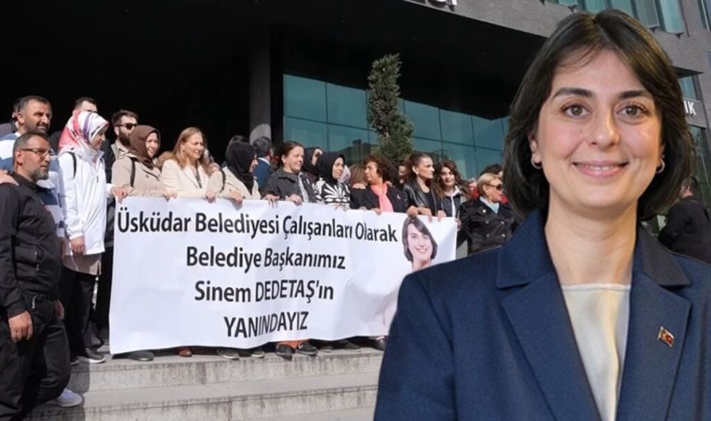 Üsküdar’da Sinem Dedetaş’a destek: ‘Hayasız ve aşağılık, cinsiyetçi hareketleri nefretle kınıyoruz’