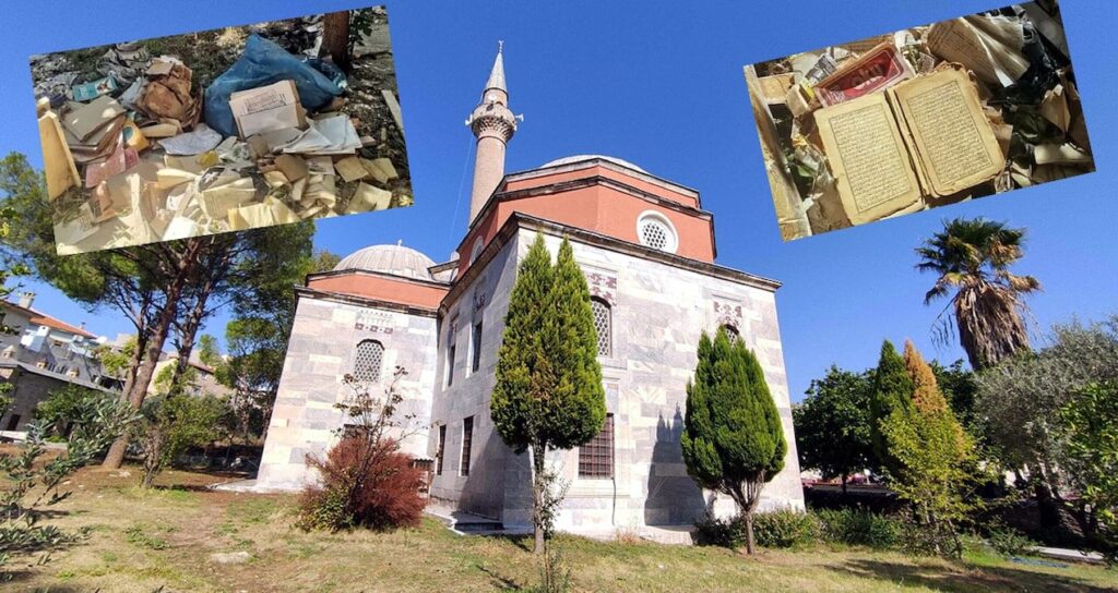 1300 yıllık camiinin bahçesinde skandal: Görüntüler büyük tepki topladı