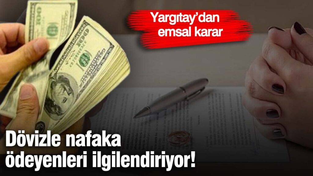 Dövizle nafaka ödeyenleri ilgilendiriyor! Yargıtay’dan emsal karar