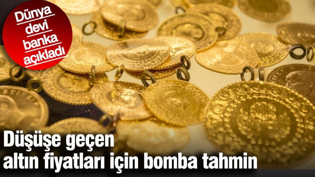 Düşüşe geçen altın fiyatları için bomba tahmin. Dünya devi banka açıkladı