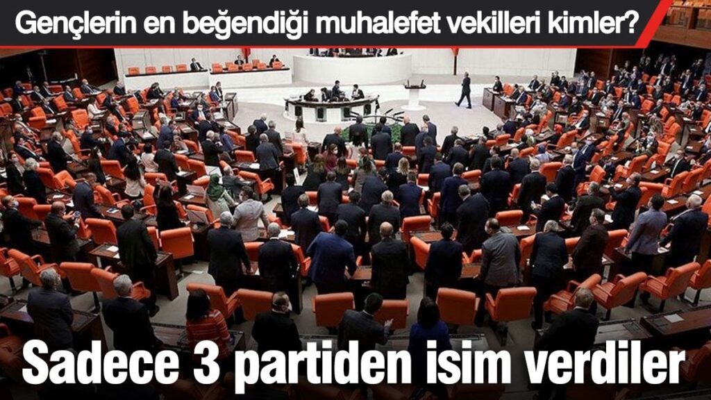 Gençlerin en beğendiği muhalefet vekilleri belli oldu! Sadece 3 partiden isim verdiler