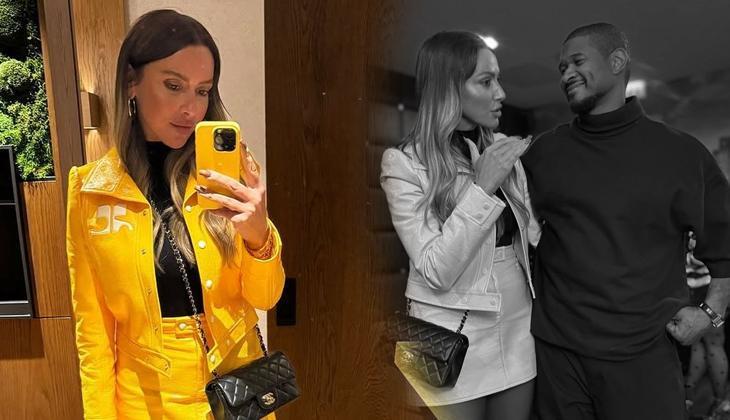 Hadise’den olay paylaşım! Dünyaca ünlü sanatçı Usher’ın kulisinde poz verdi
