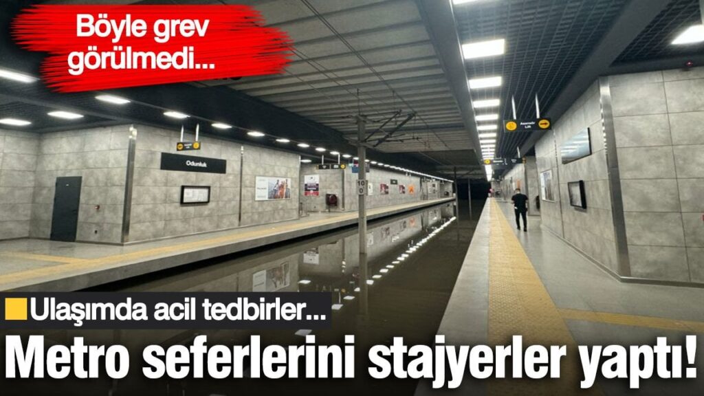 Toplu ulaşımda grev… Acil tedbirler alındı: Metro seferlerini stajyerler yaptı!