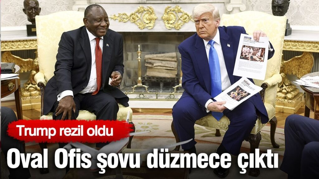 Trump rezil oldu! Oval Ofis şovu düzmece çıktı