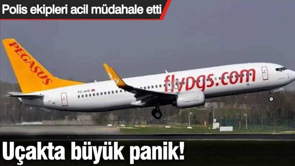 Uçakta büyük panik! Polis ekipleri acil müdahale etti