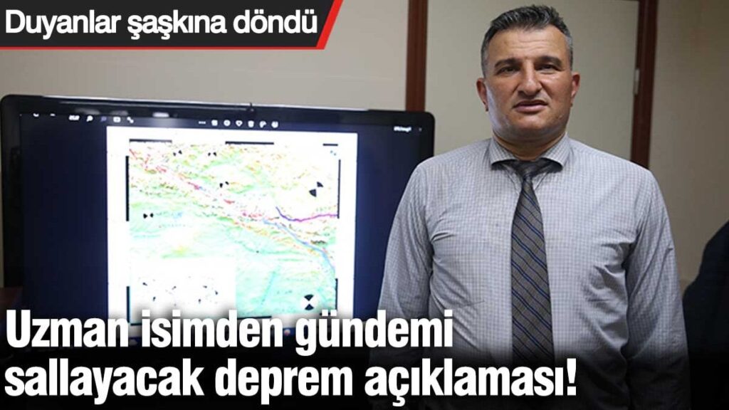 Uzman isimden gündemi sallayacak deprem açıklaması! Duyanlar şaşkına döndü
