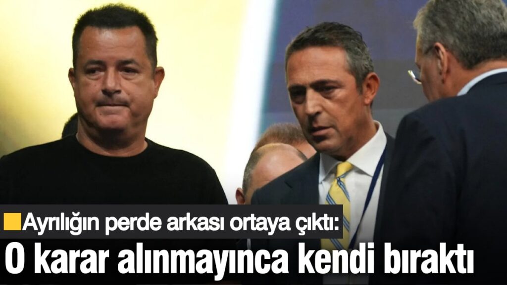 Ayrılığın perde arkası ortaya çıktı: O karar alınmayınca kendi bıraktı