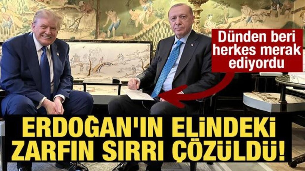 Cumhurbaşkanı Erdoğan’ın elindeki zarfın sırrı çözüldü! İşte içindekiler…
