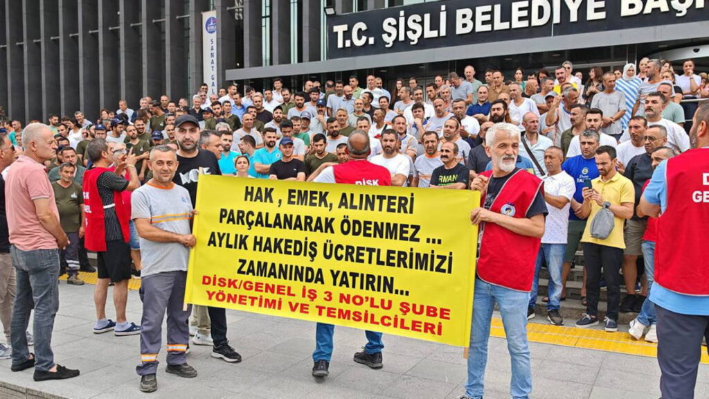 Şişli Belediyesi kayyumunun hafta sonu izinlerini kaldırmasının ardından işçiler eylem başlattı: ‘Cumartesi-pazarımıza dokunma’