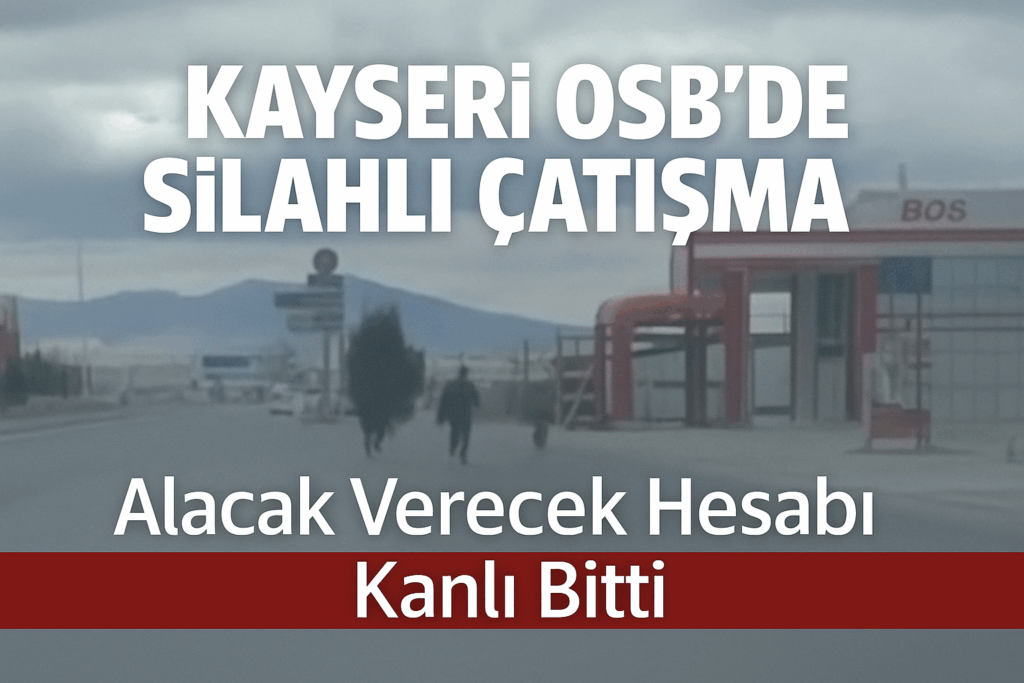 Kayseri OSB’de Silahlı Çatışma: Alacak Verecek Hesabı Kanlı Bitti