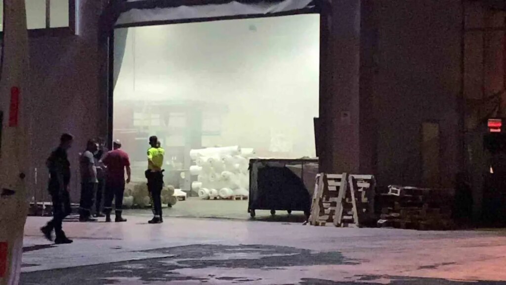 İnegöl Tekstil Fabrikasında Yangın