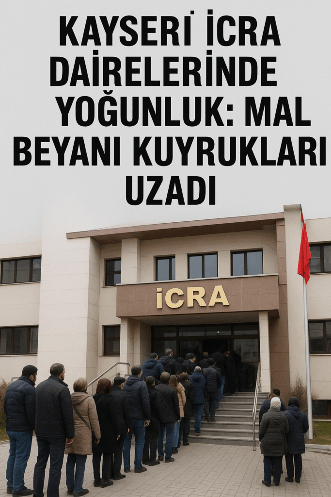 Kayseri İcra Dairelerinde Yoğunluk: Mal Beyanı Kuyrukları Uzadı