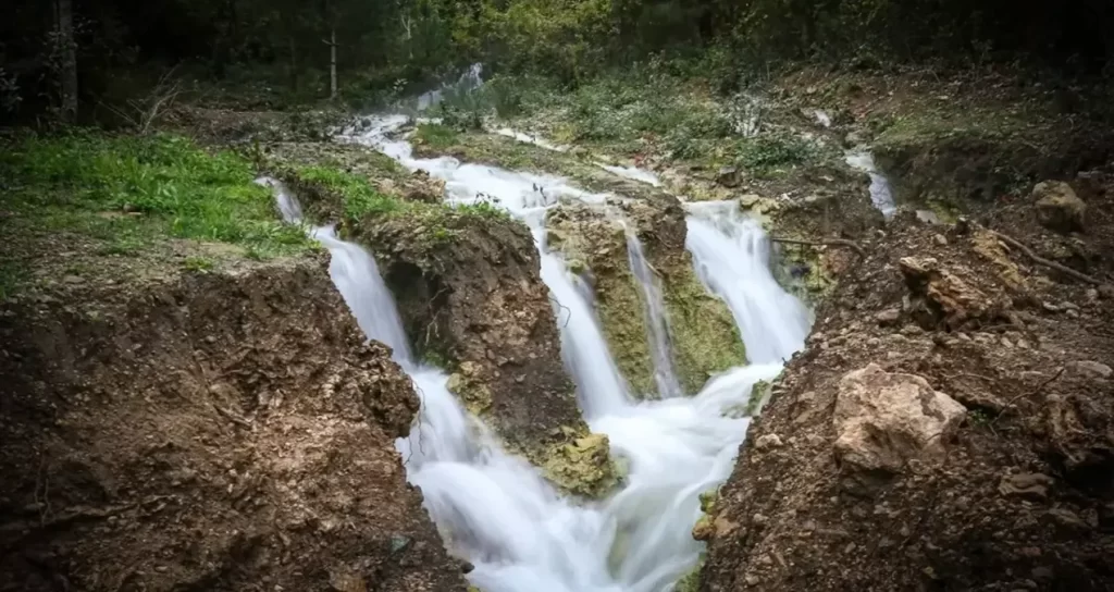 20 yıl önce kuruyan dereden depremden sonra su akıyor