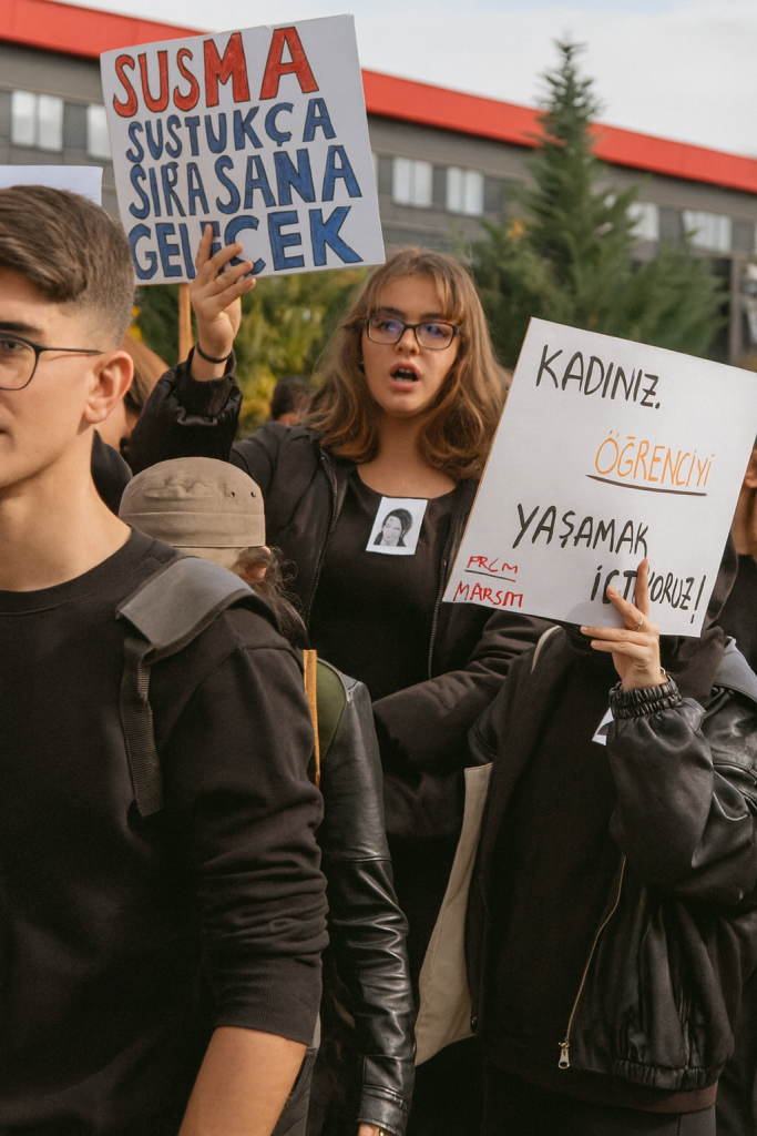 Erciyes Üniversitesi’nde Kadına Şiddete Karşı Sessiz Yürüyüş