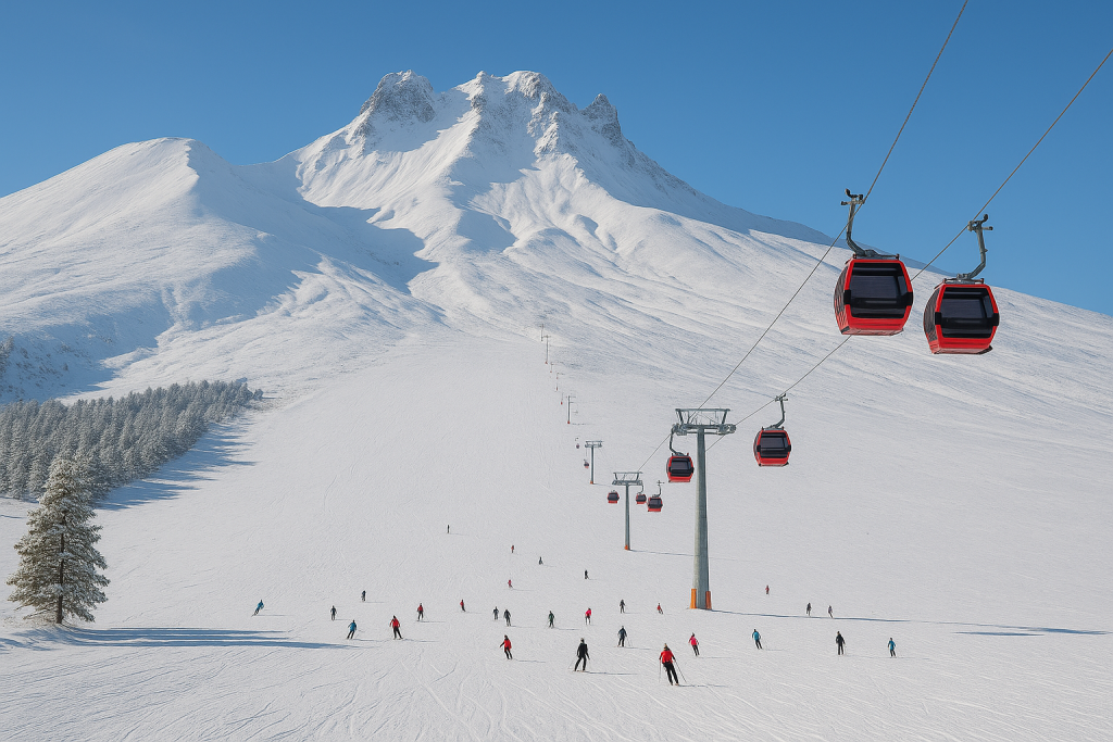 Erciyes’te Sezon Hazır: Pistler Kara Büründü