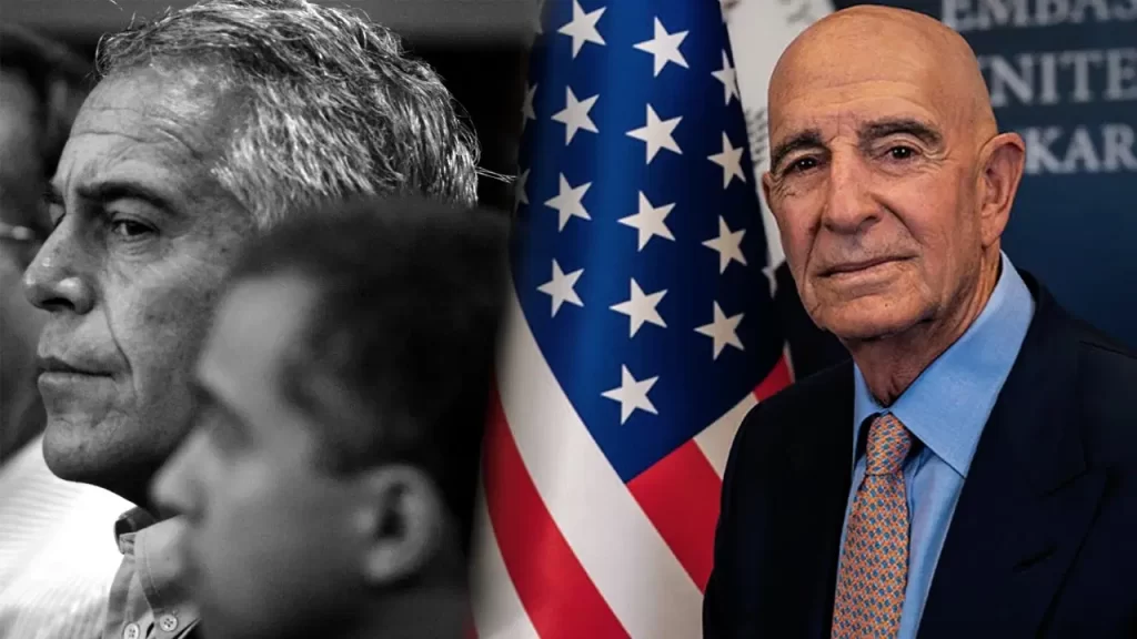 Dünyaca ünlü cinsel tacizciden Büyükelçi Barrack’a skandal mesaj: Kim bu çocuk?