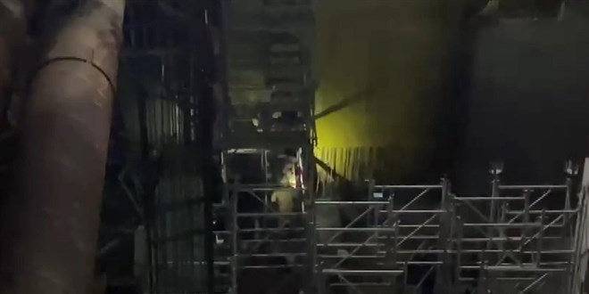 İstanbul’daki metro inşaatında iskele çöktü