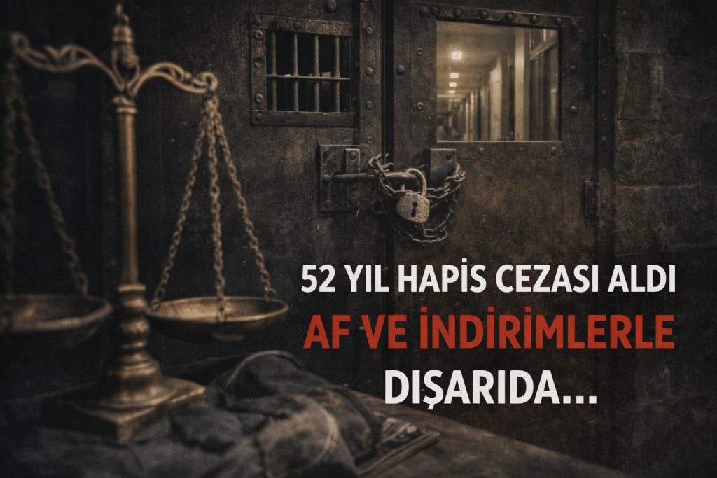 52 Yıl Hapis Cezası Olan Sanık Nasıl Serbest? Af ve İndirimler Tartışma Yarattı