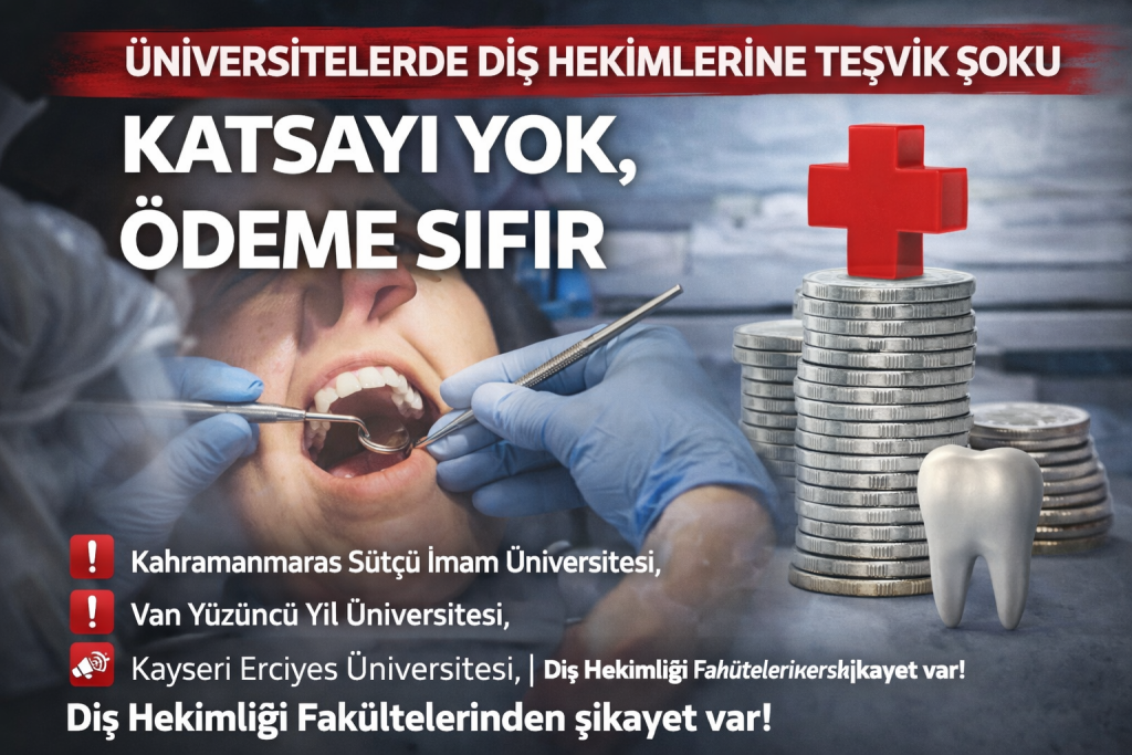 Üniversitelerde Diş Hekimlerine Teşvik Şoku: Katsayı Yok, Ödeme Sıfır